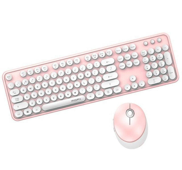 Wireless Keyboard Set Round Key Cap - GOGO FLEEK