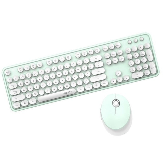 Wireless Keyboard Set Round Key Cap - GOGO FLEEK