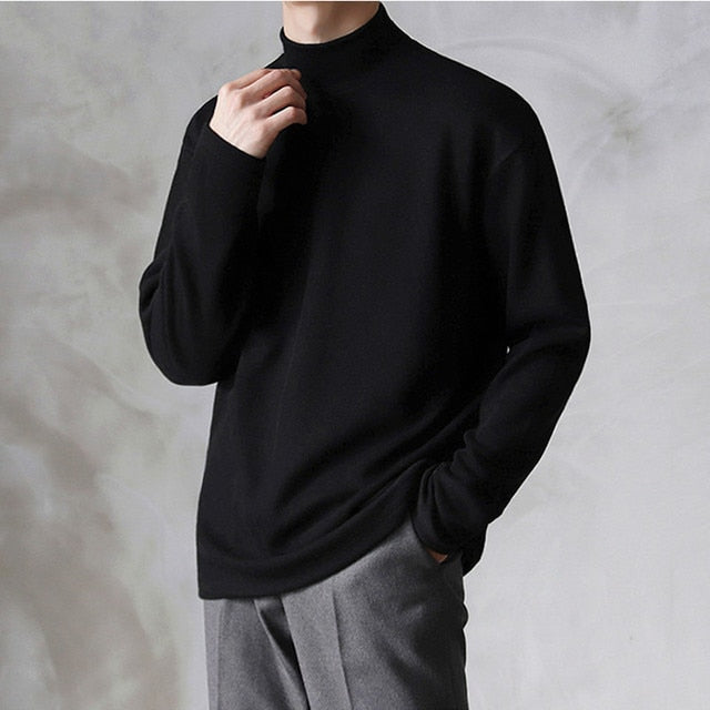 Casual Turtleneck Men Sweater - GOGO FLEEK