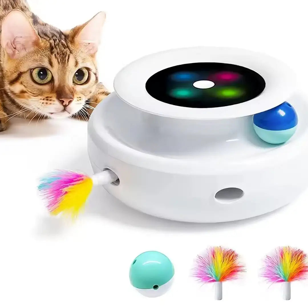 Automatic Cat Feather Ball Toy