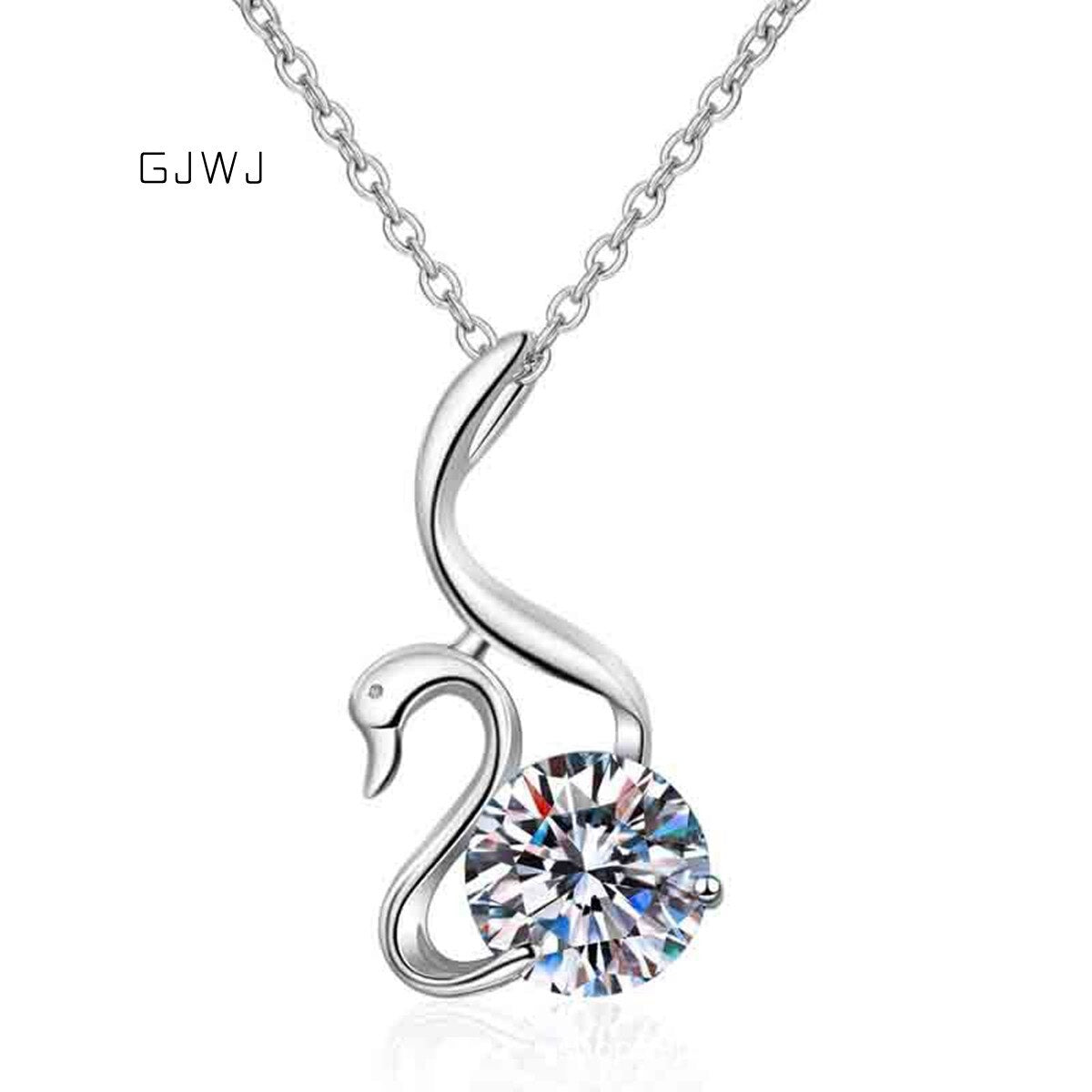 Moissanite Swan Diamond Necklace - GOGO FLEEK