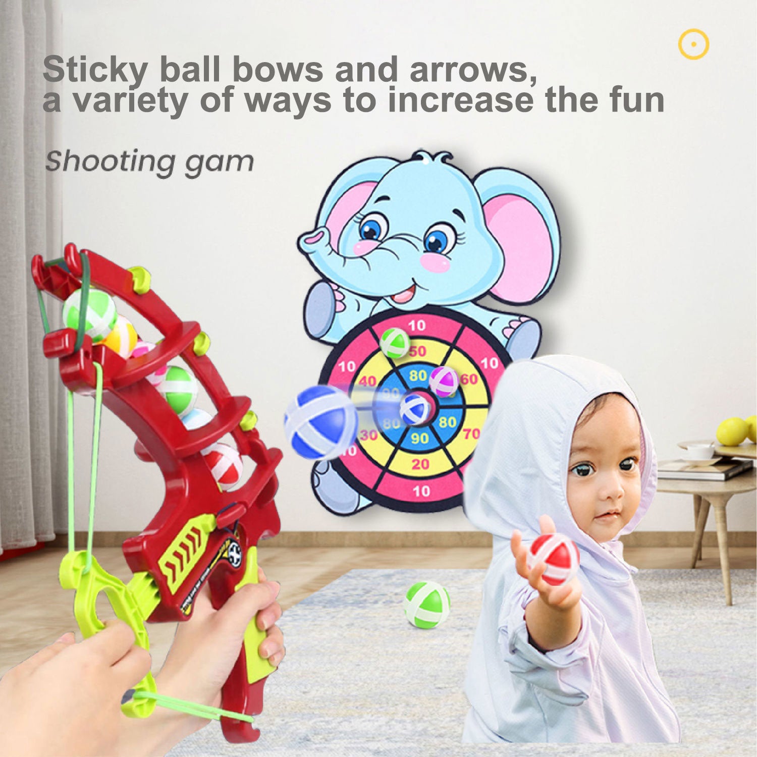 Kids Slingshot Dartboard - GOGO FLEEK