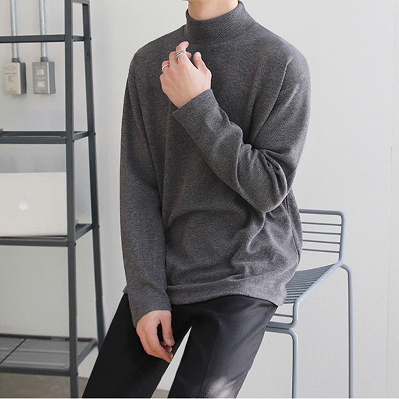 Casual Turtleneck Men Sweater - GOGO FLEEK