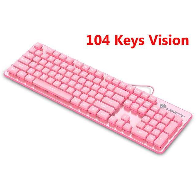 Hot Pink Wired Keyboard - GOGO FLEEK