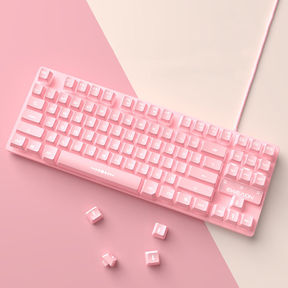 Hot Pink Wired Keyboard - GOGO FLEEK