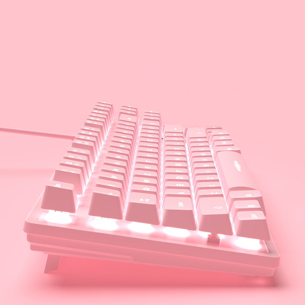 Hot Pink Wired Keyboard - GOGO FLEEK