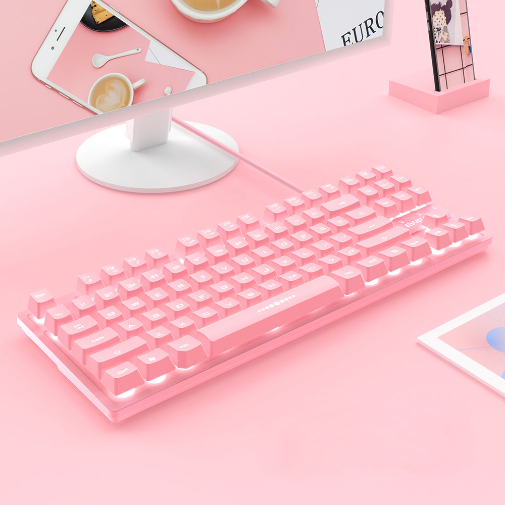 Hot Pink Wired Keyboard - GOGO FLEEK