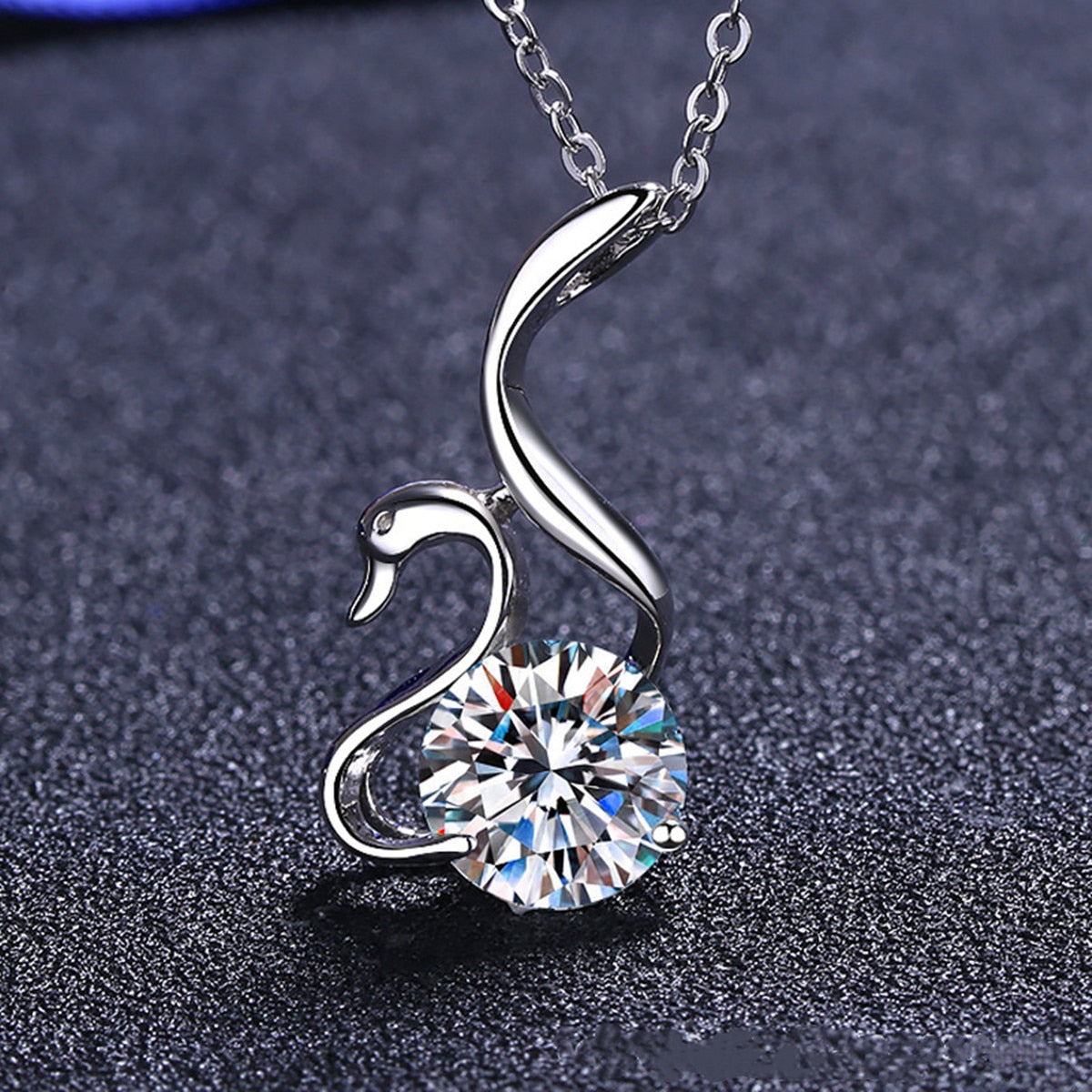 Moissanite Swan Diamond Necklace - GOGO FLEEK