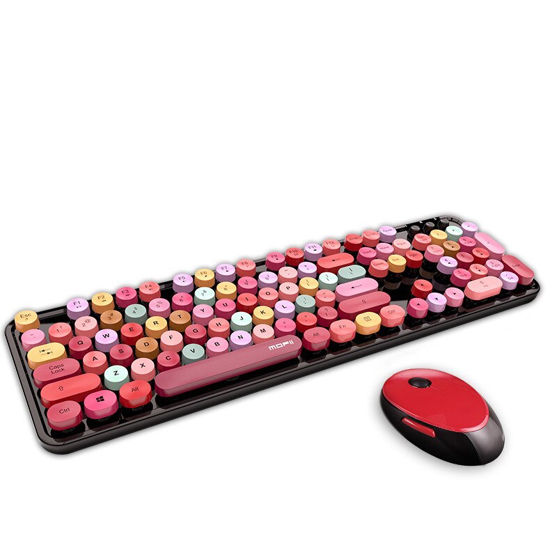 Wireless Keyboard Set Round Key Cap - GOGO FLEEK